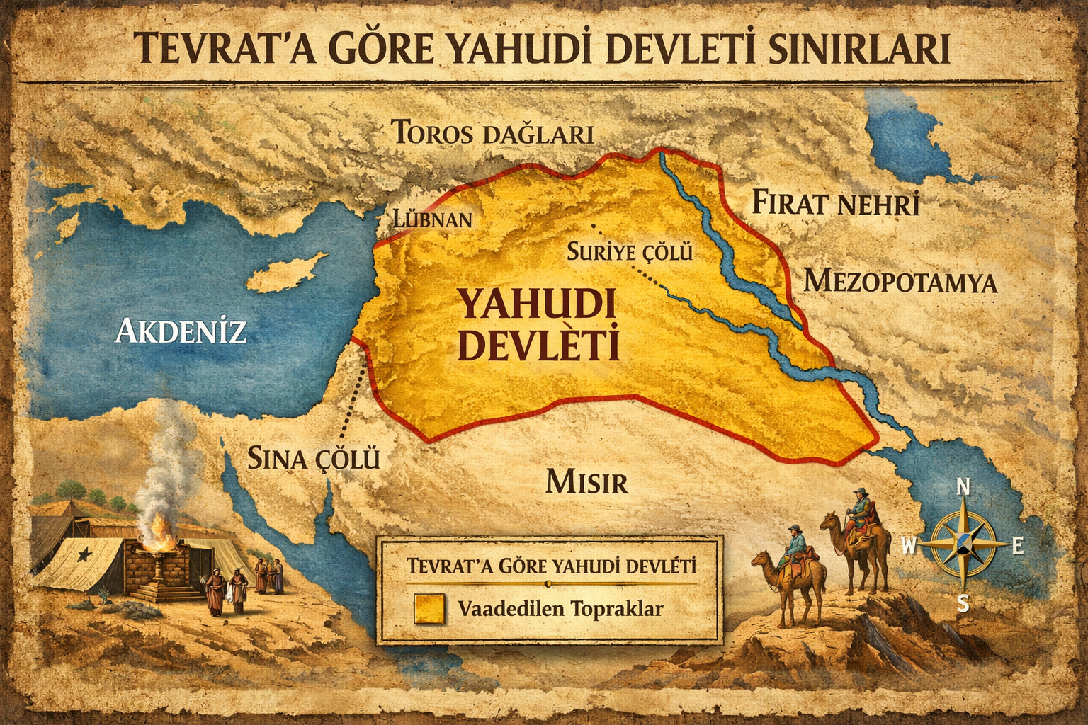Tevrat’ta Yahudi Devleti Sınırları / SDG/YPG’nin Fırat’ın Doğusuna Çekilmesi