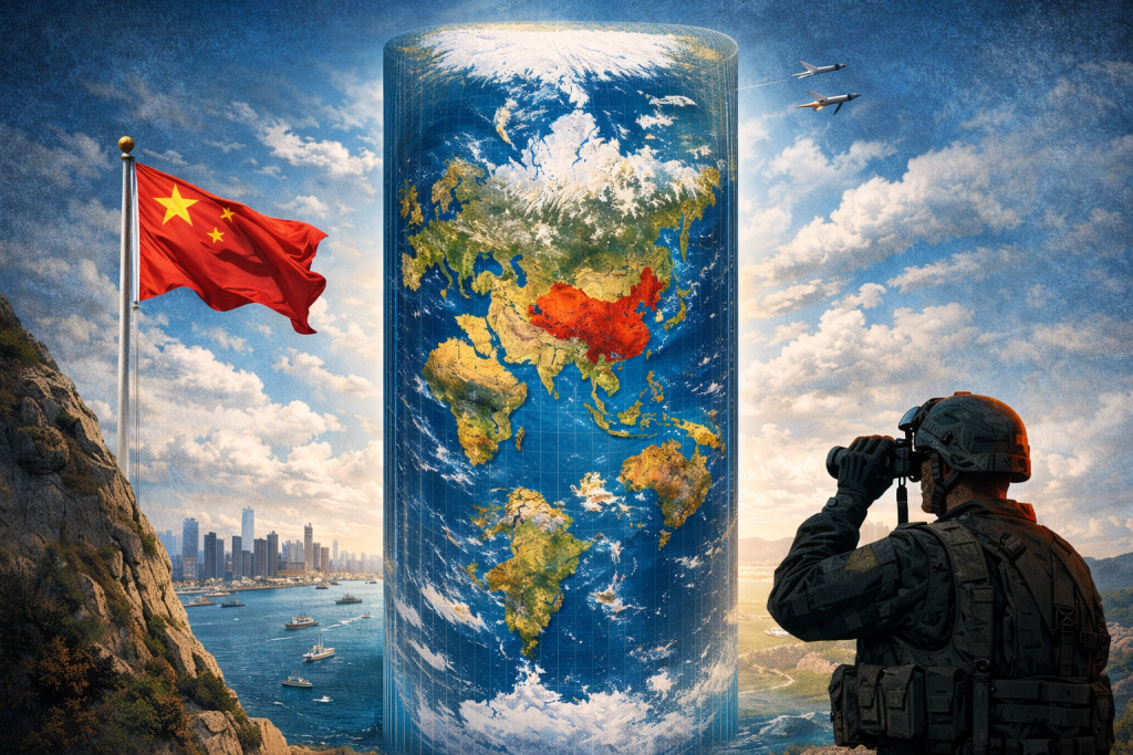 Çin’in Dikey Dünya Haritası: Kartografik Yenilik ve Jeopolitik Etkileri